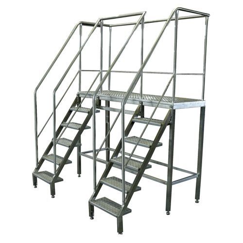 Plataforma de acesso - Schweyer - móvel / para operador a bordo em pé / com corrimão de segurança