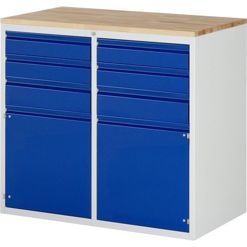 Armário de acondicionamento - 03-LL7.2.2I-B.11 - RAU - de piso / com 6 gavetas / com fecho / trava