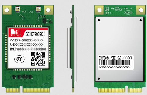 Módulo sem fio LTE - SIM7000 series - SIMCom Wireless Solutions Ltd. - USB / de dados / PCIe