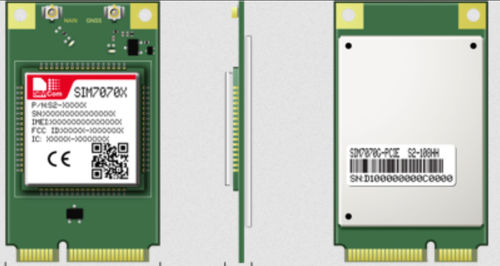 Módulo sem fio USB - SIM7070E-PCIE - SIMCom Wireless Solutions Ltd. - de dados / PCIe / GPRS