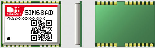 Módulo GNSS com antena ativa - SIM68AD - SIMCom Wireless Solutions Ltd. - GPS / GLONASS / QZSS