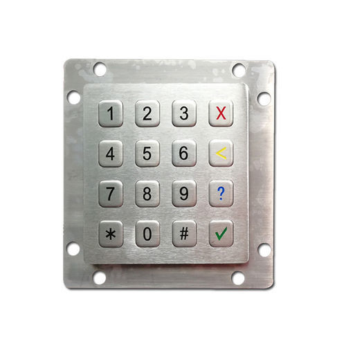 Teclado numérico 16 teclas - KH-AE81-16 - Kehang Technology - embutido / em aço inoxidável / USB