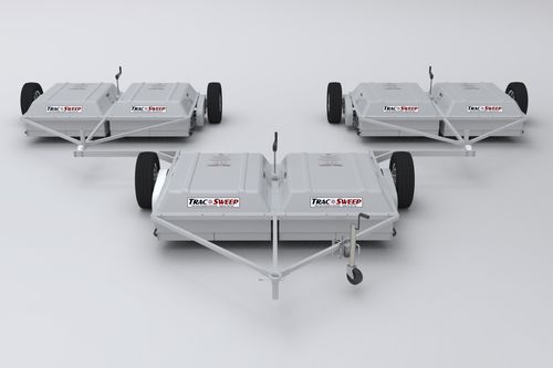 Varredeira para pista de aeroporto - TracSweep® FBR-22 - FOD - montada em caminhão / sem motor / compacta