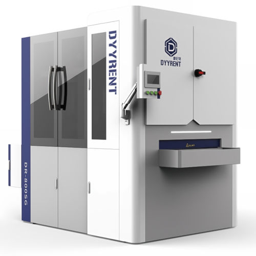 Rebarbadora de arredondar cantos - DRG-800 - Dyyrent Machine - com escovas de rolo / de esteira / fita abrasiva