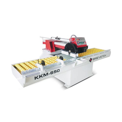 Máquina de corte com faca rotativa - BREVETEK MAKİNE - para mármore / de 1 cabeça