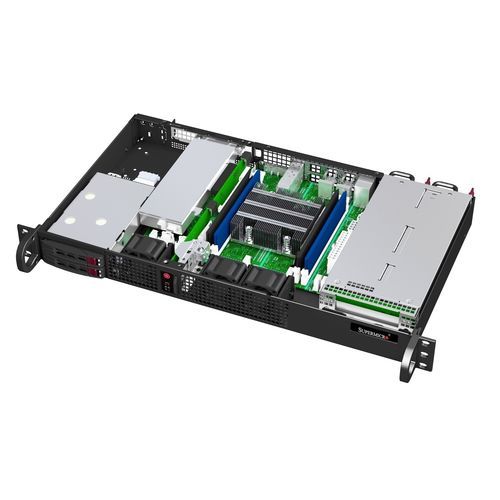 Gabinete para montagem em rack - 506TQC-R301 - SUPERMICRO - 2U / de backplane / de 4 compartimentos de discos