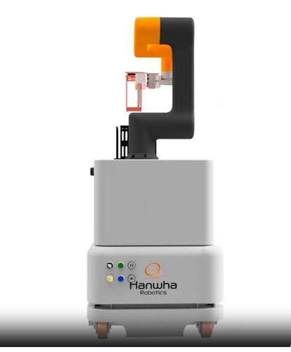 Robô móvel autônomo (AMR) de movimentação - HANWHA ROBOTICS Co.,LTD - com bateria / colaborativo