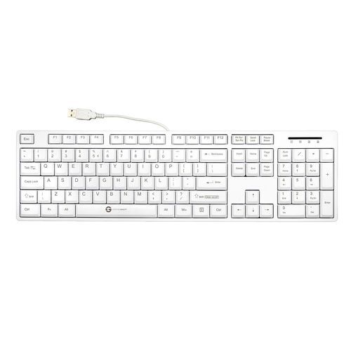 Teclado de mesa - KPL-U10060 series - GETT Asia Ltd. - de membrana / 105 teclas / para uso médico