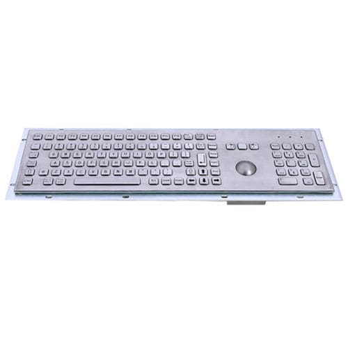 Teclado de mesa - GA-100R1-TB-USB-US - GETT Asia Ltd. - com teclas mecânicas / 100 teclas / com trackball