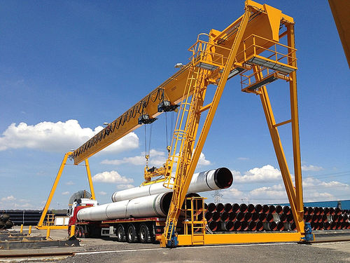 Guindaste de pórtico para canteiros de construções pré-fabricadas - Xinxiang MAGICART Cranes Co., Ltd - para oficina / leve / univiga