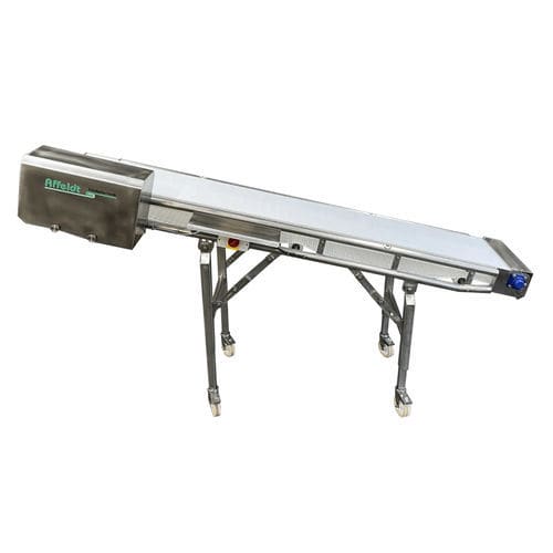Transportador de esteira - Affeldt Fördertechnik GmbH - inclinado / de transporte / para a indústria alimentícia