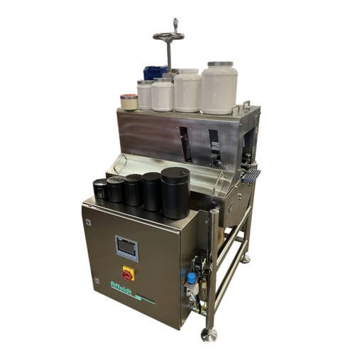 Túnel de limpeza por rotação / agitação - TSC - Affeldt Fördertechnik GmbH - para matérias secas / automático / para etiquetagem
