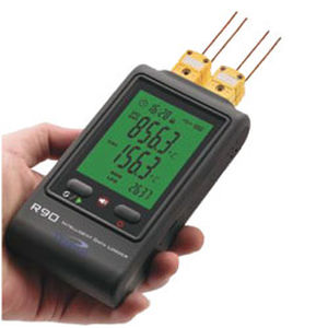 Registrador de dados portátil - R90 U series - Digitron Italia srl - de temperatura / USB / com display LCD