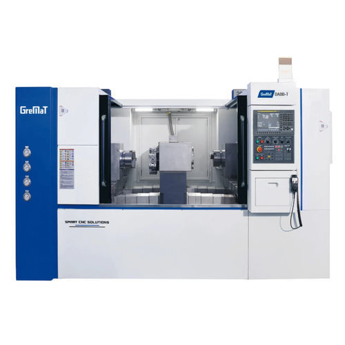Torno CNC - DA88-T - Nanjing Genvan Intelligent Equipment Co. Ltd. - de 2 eixos / de barramento inclinado / de dois fusos