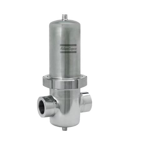 Carcaça de filtro monocartucho - IFH - Atlas Copco Process Filtration - para líquidos / para gás / em aço inoxidável