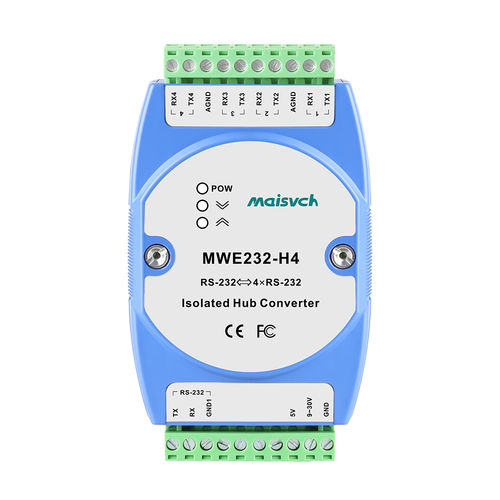 Conversor serial - MWE232-H4 - Maisvch - de protocolo / para trilho DIN / industrial