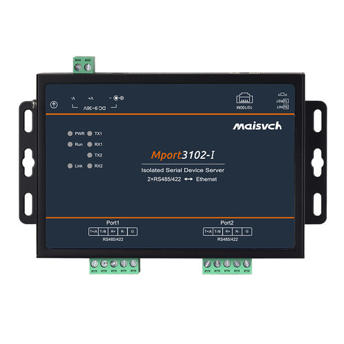 Servidor de periférico Ethernet - Mport3102-I - Maisvch - ModBUS RTU / RS422/RS485 / Modbus TCP