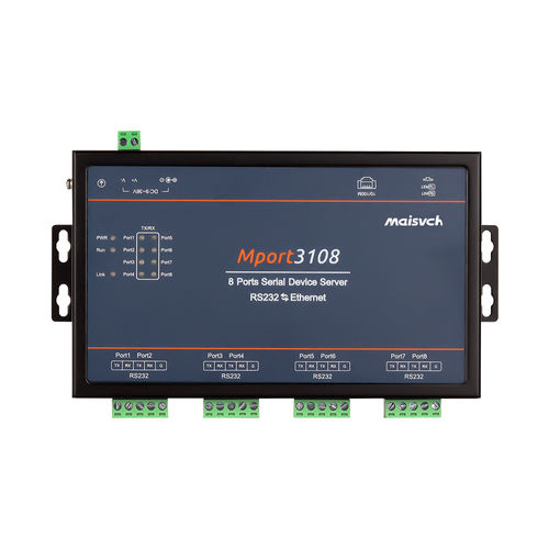 Servidor de periférico RS232 - Mport3108-232 - Maisvch - Modbus TCP / Ethernet / RJ45