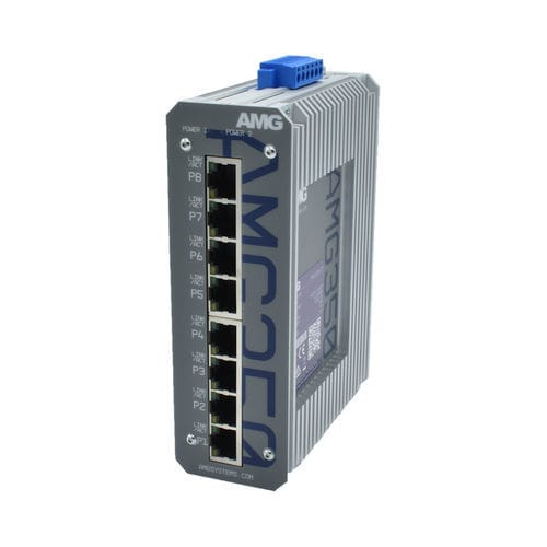 Switch de rede não gerenciável - AMG350-8G - AMG Systems - 8 portas / para trilho DIN / de parede