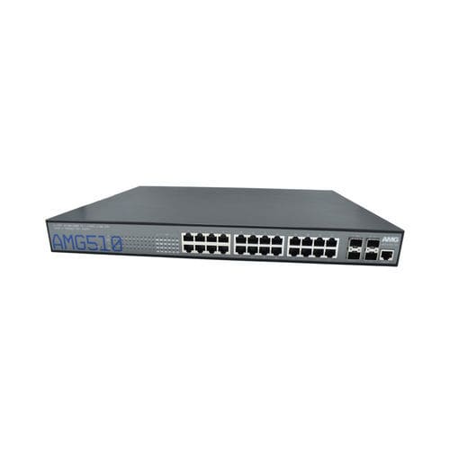 Switch de rede gerenciável - AMG510-24GAT-4XS-P460 - AMG Systems - 28 portas / Gigabit Ethernet / Gigabit