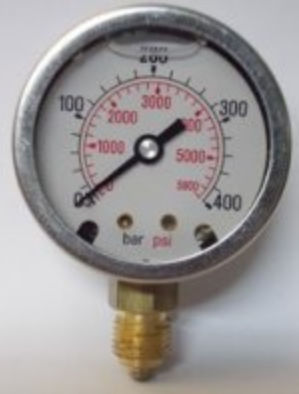 Manômetro com mostrador analógico - MIGCX	 - PROTAIS-VIGIL  HYDROPNEU TECHNOLOGIC - em latão / em aço inoxidável / para líquidos