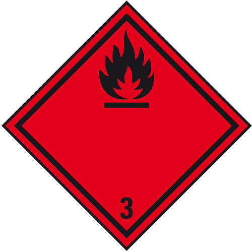 Etiqueta de segurança - 70076 - Kroschke sign-international GmbH - autocolante / para líquidos inflamáveis / industrial