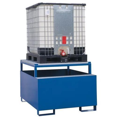 Bacia de contenção para contentor de líquidos - F05F02 - Recycleoffice - em aço / em aço pintado / com grade de piso removível