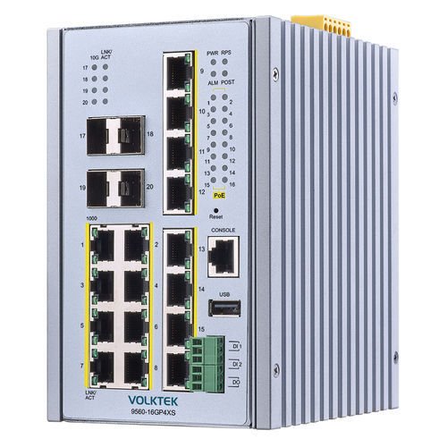 Switch de rede gerenciável - 9560-16GP4XS - Volktek - 20 portas / de nível 2 / Gigabit Ethernet