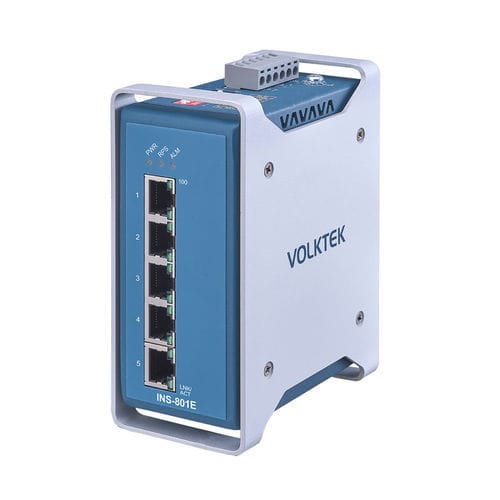 Switch de rede não gerenciável - INS-801E - Volktek - 5 portas / ProfiNet / Ethernet/IP