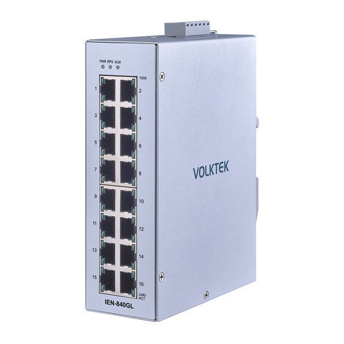 Switch de rede gerenciável - IEN-840GL - Volktek - 16 portas / para trilho DIN / de parede