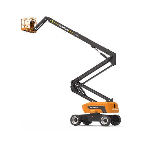Plataforma elevatória articulada com rodas - SAL-25J - Changsha Skyboom Heavy Industry - com motor de combustão interna / para estaleiro naval / para obras