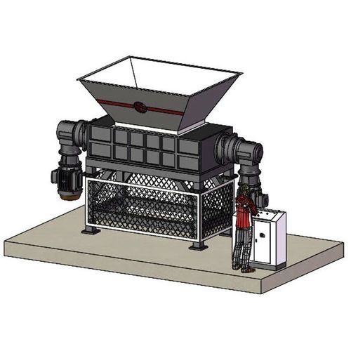 Triturador de 2 eixos - B-140/100S - ISVE - de papel / de pneus / de plástico