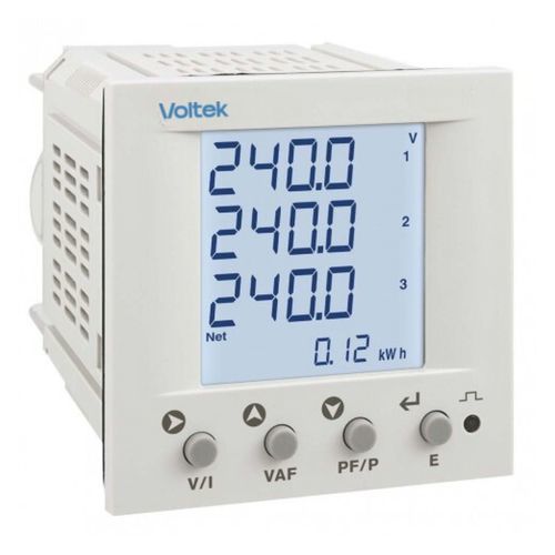 Medidor de potência multifuncional - VE72P - Voltek Energy Limited - digital / embutido / monofásico