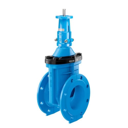 Válvula de gaveta - 4000ELE3 - Hawle - com volante / com atuador elétrico / para água