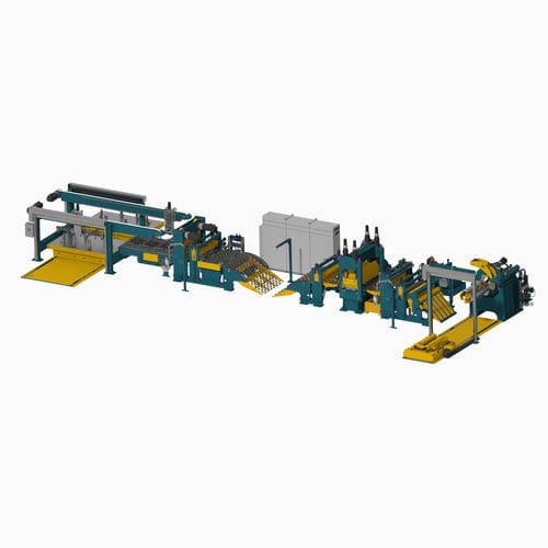 Linha de corte com faca - DEVELOPPEMENT PROJETS INDUSTRIELS (DPI) - para metais / para chapas / de painéis
