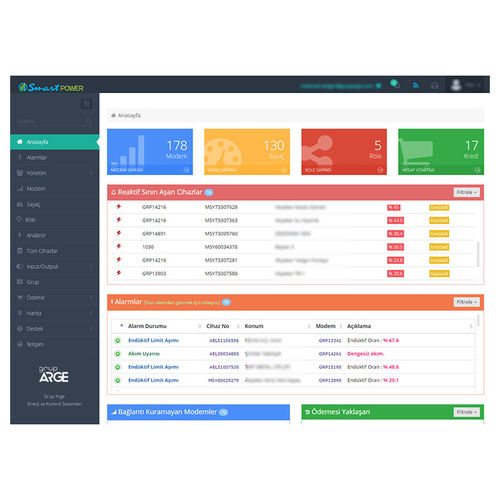 Software de gestão de energia - SmartPOWER WEB - Grup Arge Energy and Control Systems - de análise / de automação / de criação de laudos