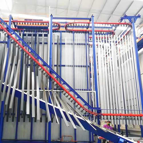 Linha de revestimento em pó vertical - Xiangyang Jingtu Anti corrosion Materials Co., Ltd - automática