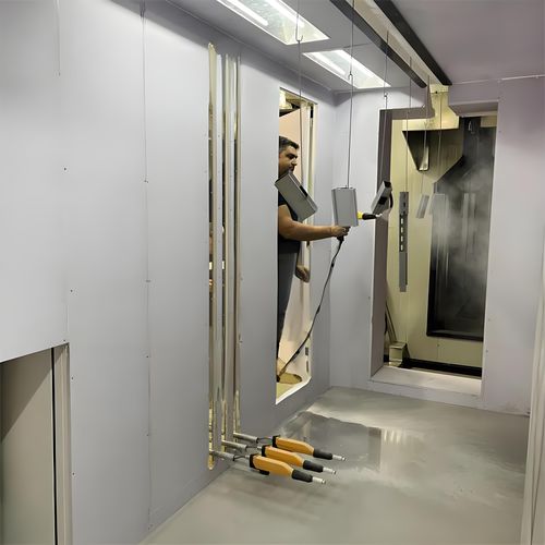 Cabine de pintura a pó fechada - Xiangyang Jingtu Anti corrosion Materials Co., Ltd - aberta / para peças de reposição / para equipamentos pesados