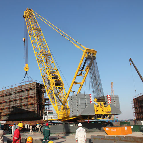 Guindaste de esteiras - TZC series - TAIYUAN HEAVY INDUSTRY CO.,LTD - com lança treliçada / para aplicações marítimas / para obras