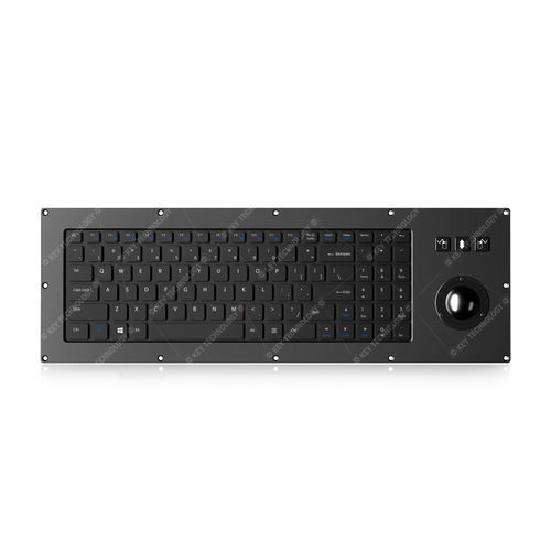 Teclado embutido - K-TEK-V455-38-MTB-AVR-KP-FN-SC-BT - Key Technology Rugged System Limited - com interruptores de tesoura / 98 teclas / mouse integrado com 3 teclas