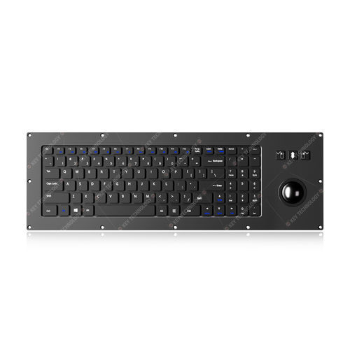 Teclado embutido - K-TEK-V455-38-MTB-KP-FN-SC-BT - Key Technology Rugged System Limited - com interruptores de tesoura / 98 teclas / mouse integrado com 3 teclas