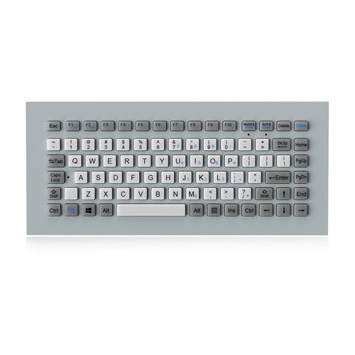 Teclado de mesa - K-TEK-M305-FN-DWP - Key Technology Rugged System Limited - contacto carbono / 86 teclas / para a indústria do transporte