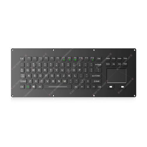 Teclado de mesa - K-TEK-M392TP-FN-BL-DWP - Key Technology Rugged System Limited - com teclas mecânicas / 88 teclas / mouse integrado com 2 teclas