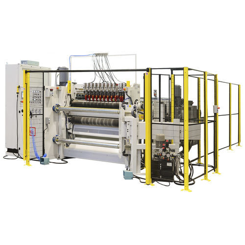 Máquina de corte longitudinal em rolo - TRK - Biko Meccanica Srl - para papel abrasivo / para tela abrasiva / de abrasivo aplicado