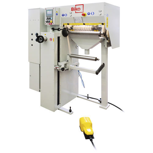 Máquina de corte longitudinal em fita - SBS-DF - Biko Meccanica Srl - para papel abrasivo / para tela abrasiva / automática