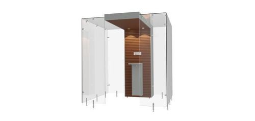 Cabine de fumadores com filtro HEPA - SP200 - Longhi Air - em vidro temperado / em MDF / em aço