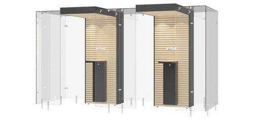 Cabine de fumadores com filtro HEPA - 2SP160 - Longhi Air - em vidro temperado / em MDF / em aço