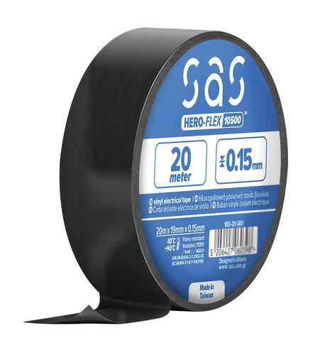 Fita de vedação - 100-01 series - SAS - de isolamento eléctrico / de marcação / vinílica