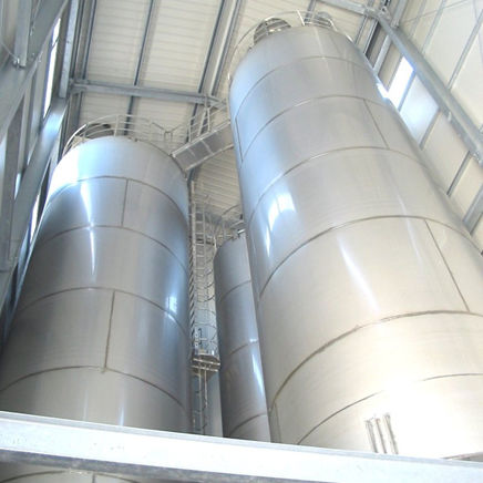 Silo para produtos a granel - Air-Tec System srl - para sistema de organização / Trevira CS® / em aço inoxidável
