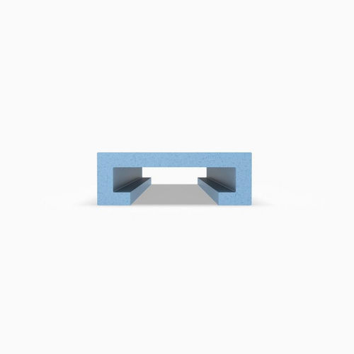 Perfil em UHMW-PE - P10410 series - Movexii - em titânio / em C / extrudado